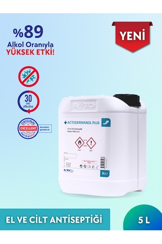 Acto Actodermanol Plus 5 Litre El Ve Cilt Antiseptiği %89 V/v Eta