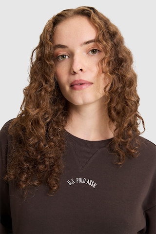 U.S. Polo Assn. Kadın Koyu Kahverengi Sweatshirt 50328959-vr084