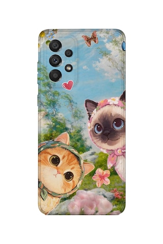 Samsung Galaxy A32 Uyumlu Baskılı Şeffaf Telefon Kılıfı Koleksiyon: Kawaii Cat 9 Samsung Galaxy A32 Uyumlu Baskılı Şeffaf Telefon Kılıfı Koleksiyon: Kawaii Cat 9