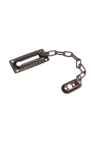 Güvenlik Kapı Zinciri Hırsızlık Anti-ev Kapı Cıvatası Mandal Pencere Zinciri Kilidi, Boyut:yuvarlak Bronz