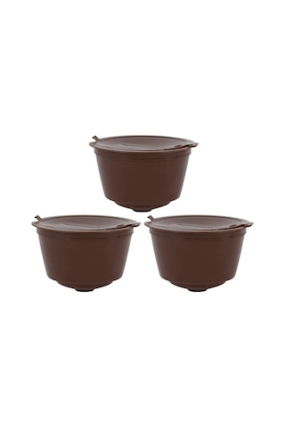 Homyl Nescafe Kahve Makinesi Için 3 Adet Yeniden Kahverengi