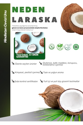Glutensiz Hindistan Cevizi Unu 5kg - Coconut Flour Gluten Free
