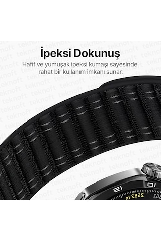 22mm İle Uyumlu Saatler İçin Wave Loop 46mm Yumuşak Kumaş Kordon Watch Gt6 Pro/gt6/gt5 Pro/gt5/gt4/watch 4 Pro/gt3/gt3 Pro/gt2/gt2 Pro