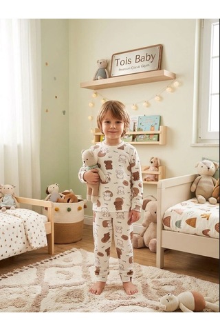 Tois Baby Erkek Çocuk Pijama Takımı Beyaz