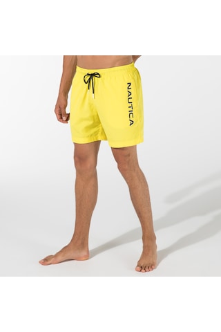 Nautica Nautıca Erkek Sarı Şort Mayo Düz T35112t Sarı