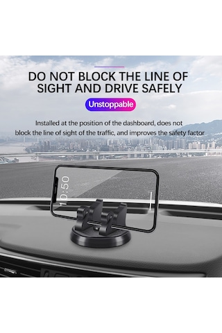 R-2017 Araba Cep Telefonu Tutucu 360 Derece Dönebilen Kuğu Standı Plakalı