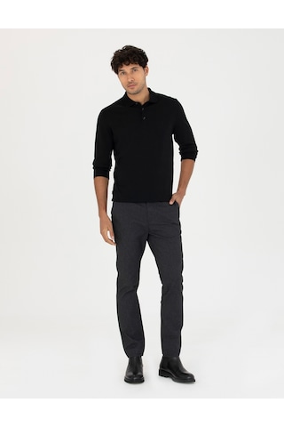 Pierre Cardin Erkek Siyah Kanvas / Chino Pantolon 50278440-vr046 Siyah