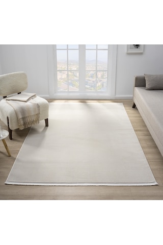 Mariesse Home Artes Serisi Bambu Dokulu Modern Sık Dokuma Koridor Kesme Yolluk Dokuma Makine Halısı Smart12000 Bej