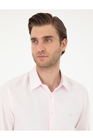 Pierre Cardin Erkek Açık Pembe Gömlek Desenli 50294742-vr078 Açık Pembe