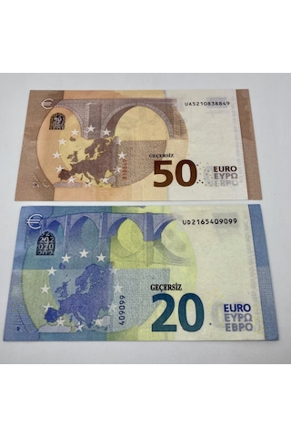 Aykar 200 Adet Geçersiz 20 Ve 50 Euro Düğün Para Dizi Film Tiktok Ve