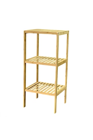 Lunaev Çok Amaçlı Raf - Organizer 3 Katlı Ahşap - Bambu 36x32x80 Cm 100