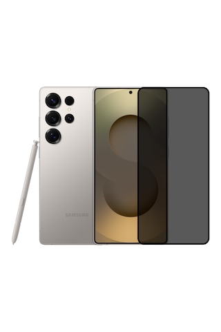 Safeus Tam Kaplayan Hayalet Parmak İzi Bırakmayan Safir Ekran Koruyucu Cam , Samsung S25 Ultra İle Uyumlu