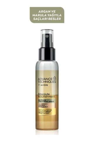 Avon Advance Techniques Argan ve Marula Yağı İçeren Çift Fazlı Saç Spreyi 100 ML