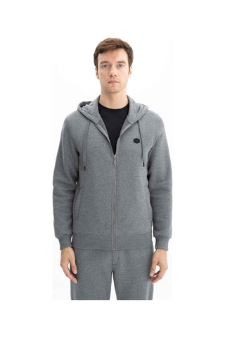 AR-MA Arma Erkek Regular Fit 3 İplik Şardonlu Tam Fermuar Kapüşonlu Cepli Sweatshirt 001