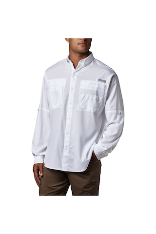 Columbia Tamiami II LS Shirt Erkek Uzun Kollu Gömlek - FM7253 Beyaz