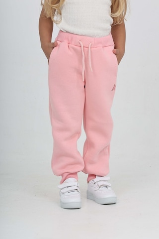 Toontoy Kız Çocuk Kabaran Yıldız Baskılı Eşofman Alt Pembe