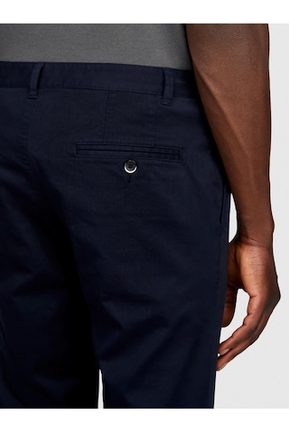 Sisley Slim Fit Vintage Efekt Chino Pantolon Erkek Lacivert Pantolon - 323a4dm6sf02y
