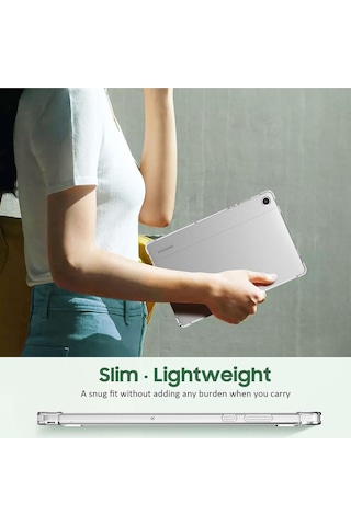 Samsung Uyumlu Galaxy Tab A9 Plus & A11 11" Şeffaf Tpu İnce Arka Koruyucu Kılıf Kapak