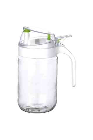 Plastik Damlatmaz Kapaklı Oilcon Yağlık 660ml Beyaz Kc-345 Diğer