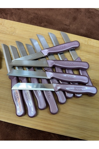 Kapris 12 Adet Meyve Bıçağı Seti Alman Model Rose Gold Slr01 Rose Gold