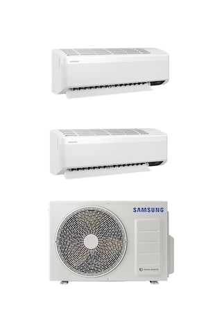 Samsung WindFree Multi AJ050TXJ2KH/EA 5.2 kW 1 Dış + 2 İç Ünite (9+9) Duvar Tipi Klima Samsung WindFree Multi AJ050TXJ2KH/EA 5.2 kW 1 Dış + 2 İç Ünite (9+9) Duvar Tipi Klima