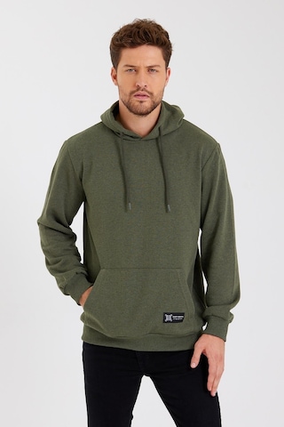 MMetalic Kanguru Cepli Kapüşonlu İçi Pamuklu Erkek Sweatshirt