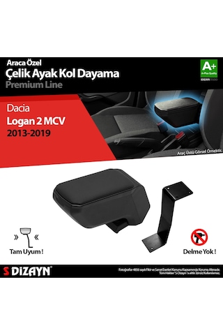 Dacia Logan Mcv Kol Dayama Kolçak Çelik Ayaklı Abs Gri 2013-2019 A+kalite