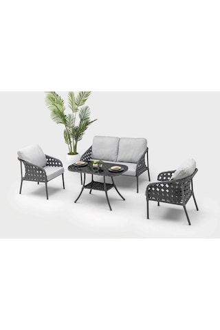 İmpera Bahçe Balkon Mobilyası 2+1+1 Premium Bahçe Takımı Balkon Mobilyası Diğer