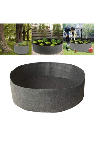 Homyl Kumaş Yükseltilmiş Yatak Bahçe Ekici Sebze Gri 60x20cm Gri 60x20cm Gri