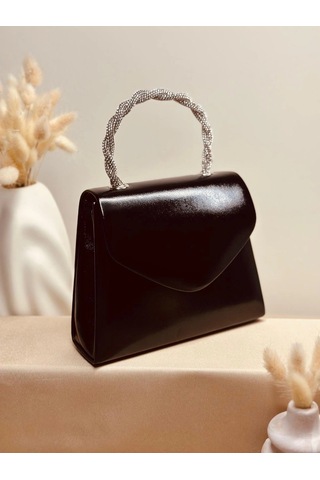 Elora Atelier Elora Prizma Deri Siyah Çanta Çok Renkli