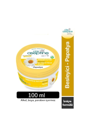 Cire Aseptine Soft Papatya Özlü Besleyici Prebiyotikli Krem 100 Ml
