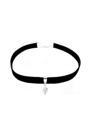 Gümüş Kaplama Kadın Nar Choker Kolye Renkli