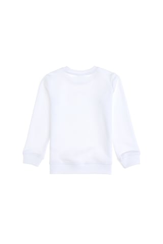 U.S. Polo Assn. Erkek Çocuk Beyaz Bisiklet Yaka Sweatshirt 50293567-VR013