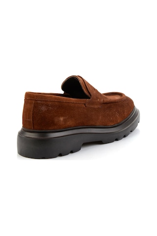 Taba Hakiki Deri Erkek Loafer Ayakkabı E01310113202 Taba