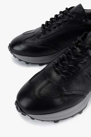 Valmenti Erkek Hakiki Deri Siyah Sneakers & Spor Ayakkabı 383 6400 Erk Ayk Y25 Sıyah Dr/carbon
