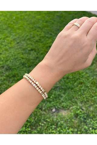 Ysx Jewelry Altın Rengi Toplu Kelepçe Çok Renkli