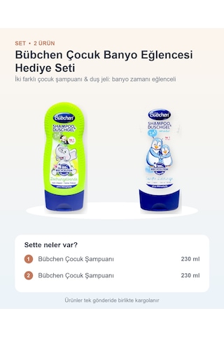 Bübchen Çocuk Banyo Eğlencesi Hediye Seti 2 Parça: Dschungelbande + Soft Darling