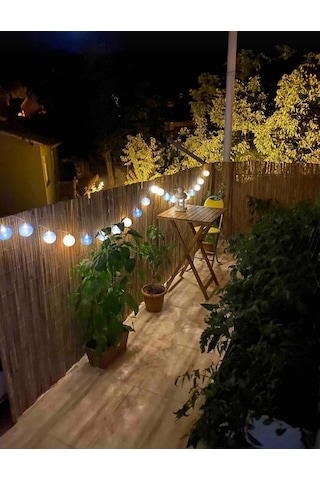 90 Cm X 7 Metre Doğal Bambu Çit Hasır Kamış Bahçe Çiti Balkon Çiti Dekorasyon Gölgelik Çit