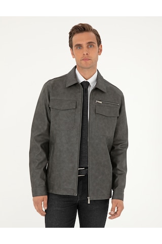 Pierre Cardin Erkek Antrasit Deri Mont-kaban 50300561-070 Antrasit