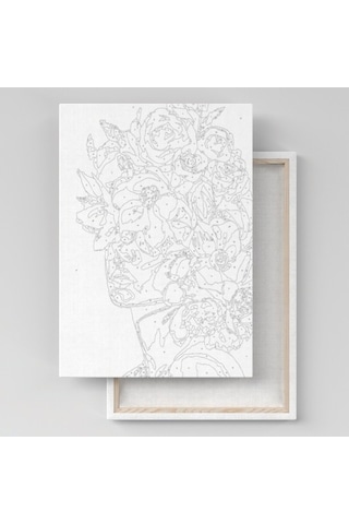 Sayılarla Boyama Tuval Seti 40X50 Cm - Aynadaki Kadın