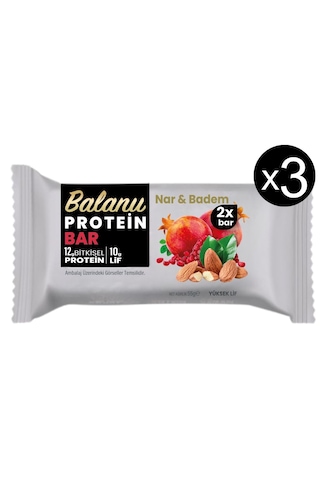 Narlı & Bademli Hurmalı Protein Bar 55gr 2xbar X3 Adet