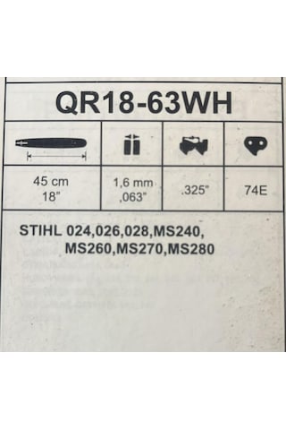 Hsgl Motorlu Testere Stıhl Uyumlu 3/25 37 Diş Pala Kılavuz Set Stıhl 024 026 028 Ms240 260 270 280 Modellere Uyumlu