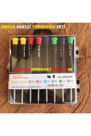 Sibole 8 Parça Saatçi Tornavida Seti Telefon Tornavida Seti