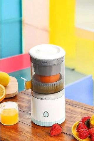 Meyve Sıkacağı Usb Şarjlı Taşınabilir Çift Bıçaklı Güvenlik Kilidi Çok Renkli