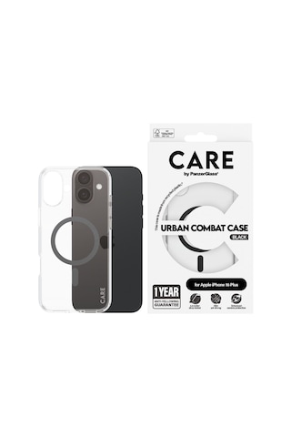 Care By Panzerglass Apple iPhone Uyumlu 16 Plus, Flagship Urban Combat Magsafe, , Kılıf Siyah