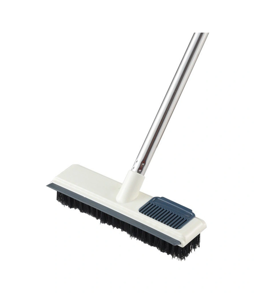 Folinda Ev, Banyo, Mutfak Çerçeveli Tekerlekli Fırça - Sıkı Kıl, Uzun Saplı 38cm , Köşeler Ve Aralıklar İçin Derin Temizlik Beyaz Diğer