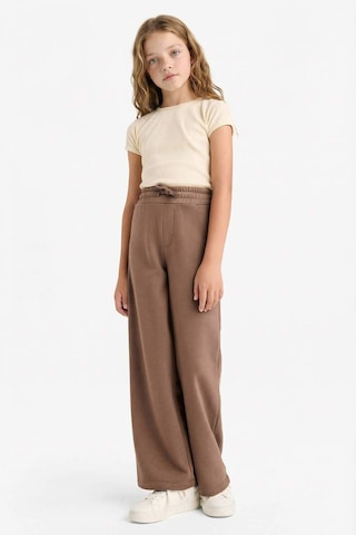 Defacto Kız Çocuk Wide Leg Beli Lastikli Geniş Paça Eşofman Altı D0743a825aubn534 Kahve