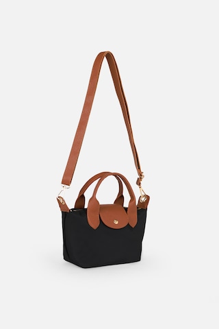 İcone Bag Paraşüt Kumaş Suni Detaylı Ve Uzun Saplı Kadın Omuz Çantası, Kadın Omuz Çanta siyah