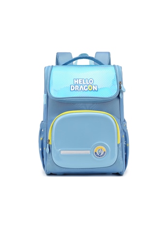 Hello Dragon Unisex Omurga Koruyucu Laptop&sırt Çantası Açık Mavi - Sarı