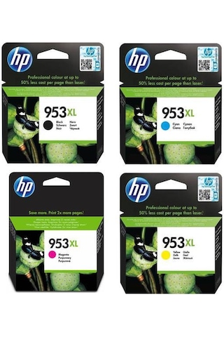 Hp 953XL 4 Renk Kartuş Set Hp 953XL 4 Renk Kartuş Set